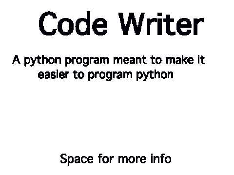 Code Writer 1.0.1
