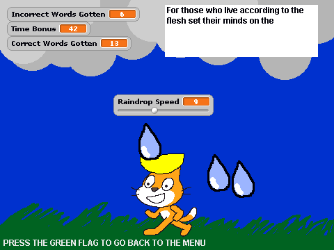 v3.1! Scratch Scripture Games - Romans 8:5 Rain Catch (ESV)
