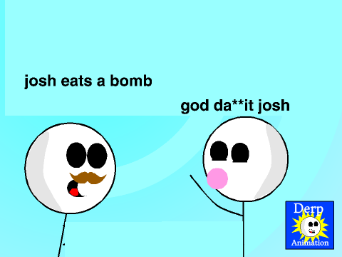 josh eats a bomb