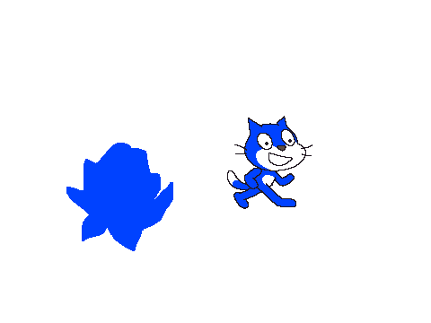 scratch cats blue!