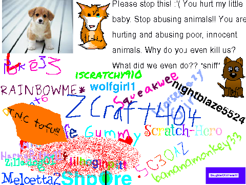 Sign if You're Against Animal Cruelty!!! remix remix remix remix