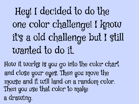 The One Color Challenge! remix