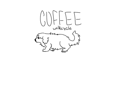 Dog walk cycle