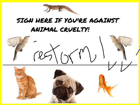 Sign Here If You're Against Animal Cruelty remix