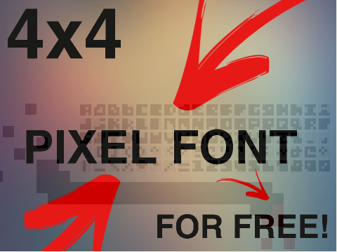 4x4 Pixel Font