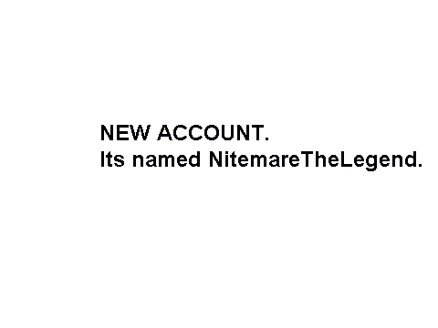 New account.