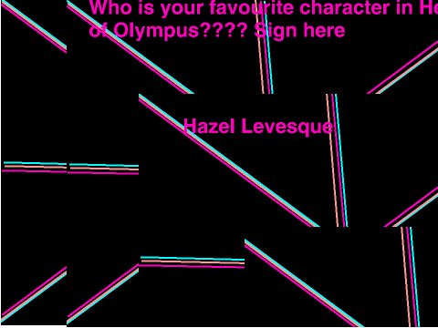 Who is your favourite Heroes of Olympus character?