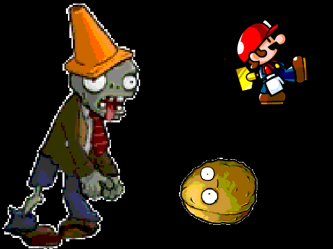 add ur self runnin from teh zombie