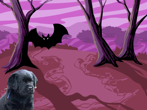 DA PUPPY IN DA WOODS.