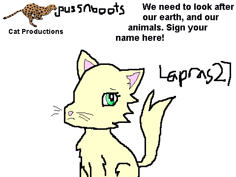 Sign for our animals!