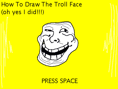 How To Draw The Troll Face