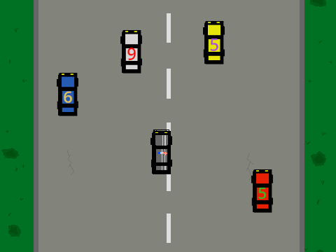 Numbers' Police Car