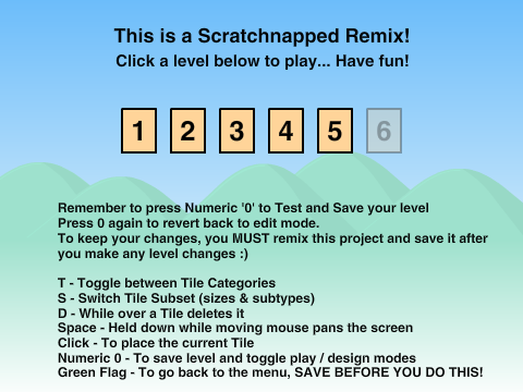 My Scratchnapped Levels.