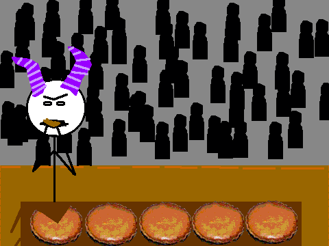 Add Yourself at The Pie Eating Competition