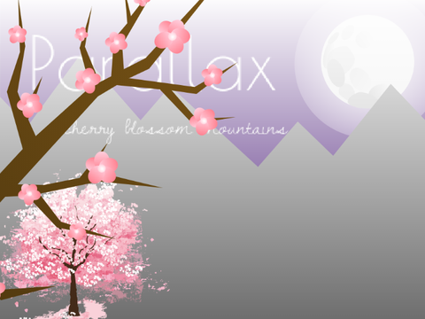 ❀Parallax - Cherry Blossom Mountains❀