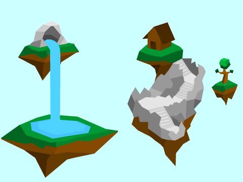Floating Paradise Polyart
