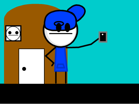 Add yourself taking a selfie infront of derps house