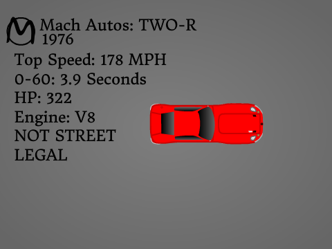1975 Mach Autos TWO and TWO-R