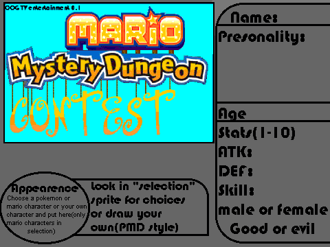 mario mystery dungeon contest