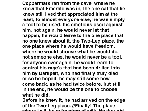 Freedom - A short story on Coppermark