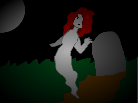 some kind of ghost girl :/