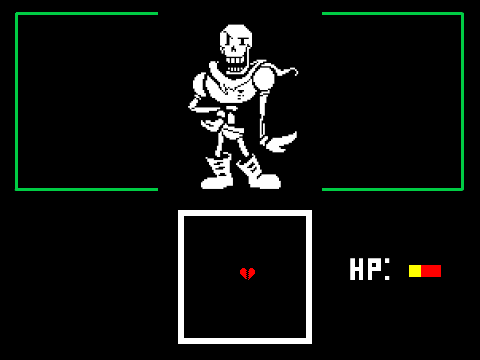 Undertale Papyrus Boss Fight! Hard mode