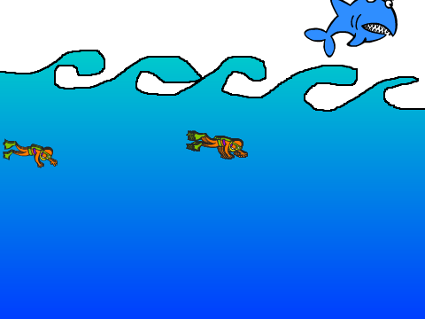 Shark vs Scuba pvp