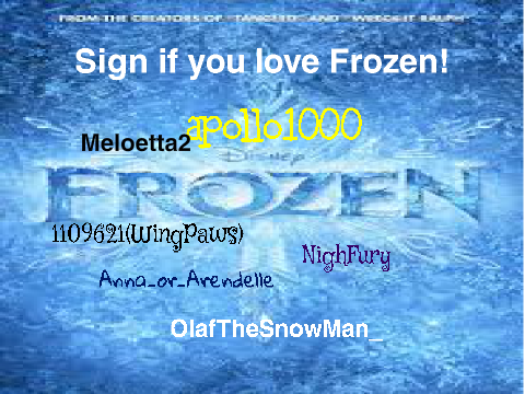 Sign If You Love Frozen! remix-3 remix remix remix