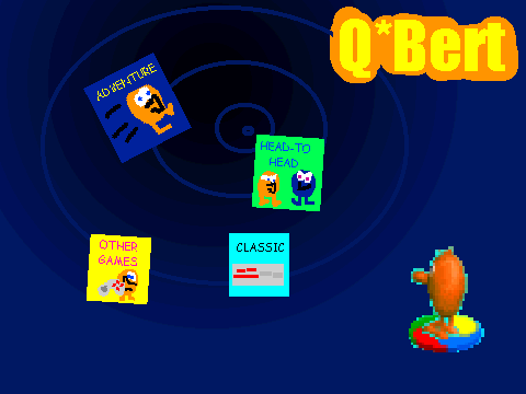 Q*Bert menu concept