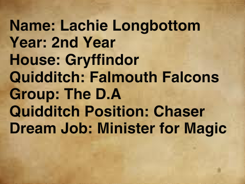 My Hogwarts Info