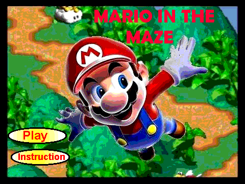 MARIO IN THE  MAZE