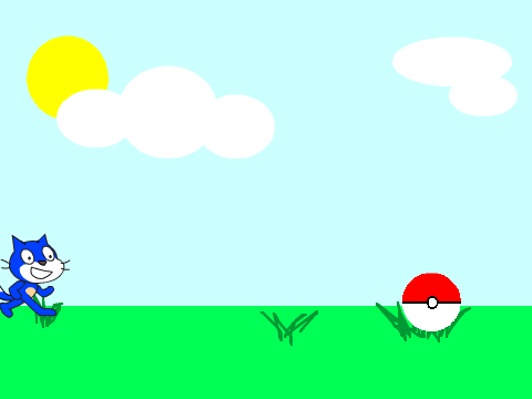 Sonic finds pickachu!!!!