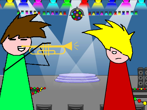 i cant play a trupet but my bro can