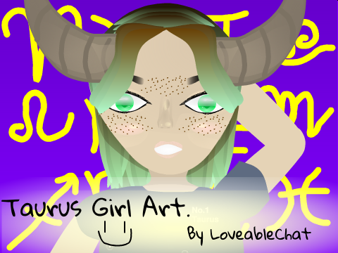 Taurus Girl Art