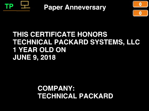 TP Paper Anneversary