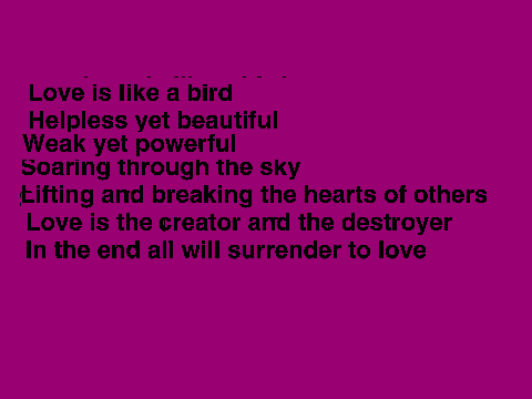 Love~A Poem