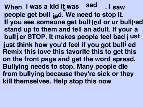 Stop Bullying. remix