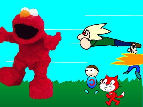 Add yourself Trying to Kill Elmo