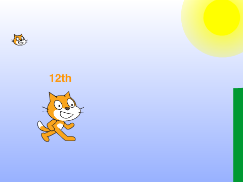 Scratch Marathon cat vs birds