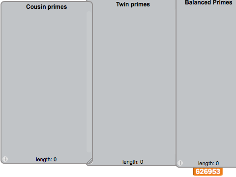 Twin, Cousin, and balanced prime # generator