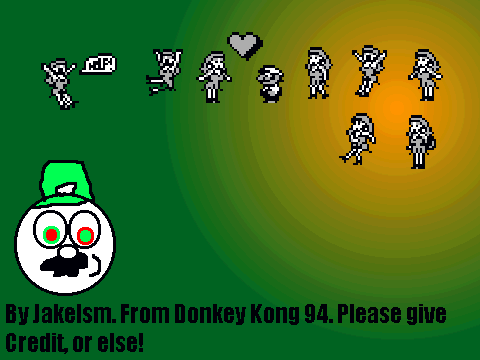 Donkey Kong 94 - Pauline Sprites