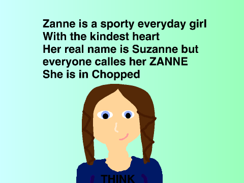 Zanne WRITINg cAMP CHARACTER