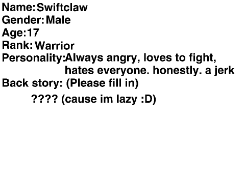 FalconClan RPG Cat Fillout remix