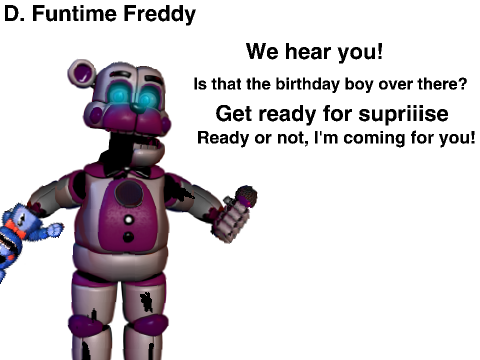 Voice actors needed for NAF3! remix