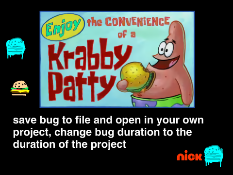 nickelodeon frozen krabby patty screen bug