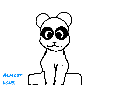How to draw a panda