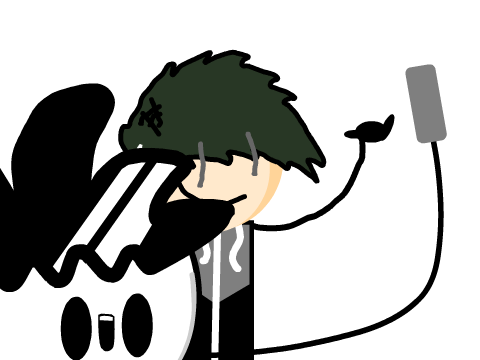 Selfie with Earth to toon