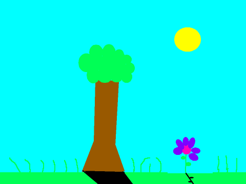Drawing on scratch...