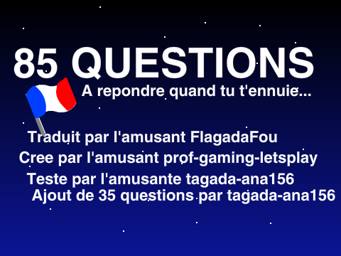 85 questions [UPDATE]