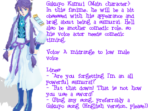 Project Vocaloid Dell and Gakupo Audition